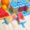 12-Cavity BPA-Free Popsicle Molds with Built-In Sticks – Easy-Release DIY Ice Pop Maker Set with Drip Tray, Cleaning Brush & Funnel (12 Cavities)